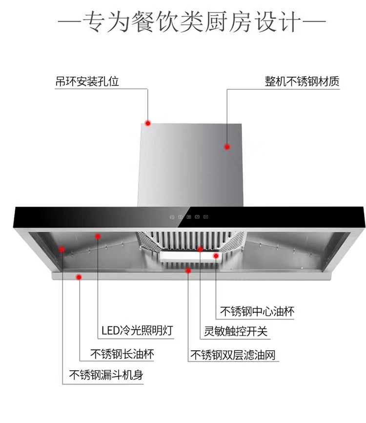 農(nóng)村柴火灶土灶家用商用大型頂吸大灶臺(tái)抽油煙機(jī)大吸力大功率煙機(jī)(圖6)